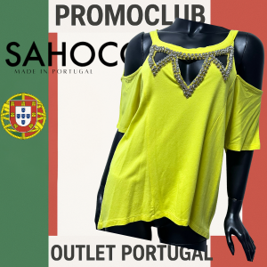 Блуза Sahoco, жълта, 95% вискоза, 5% еластан, размер S, Португалия